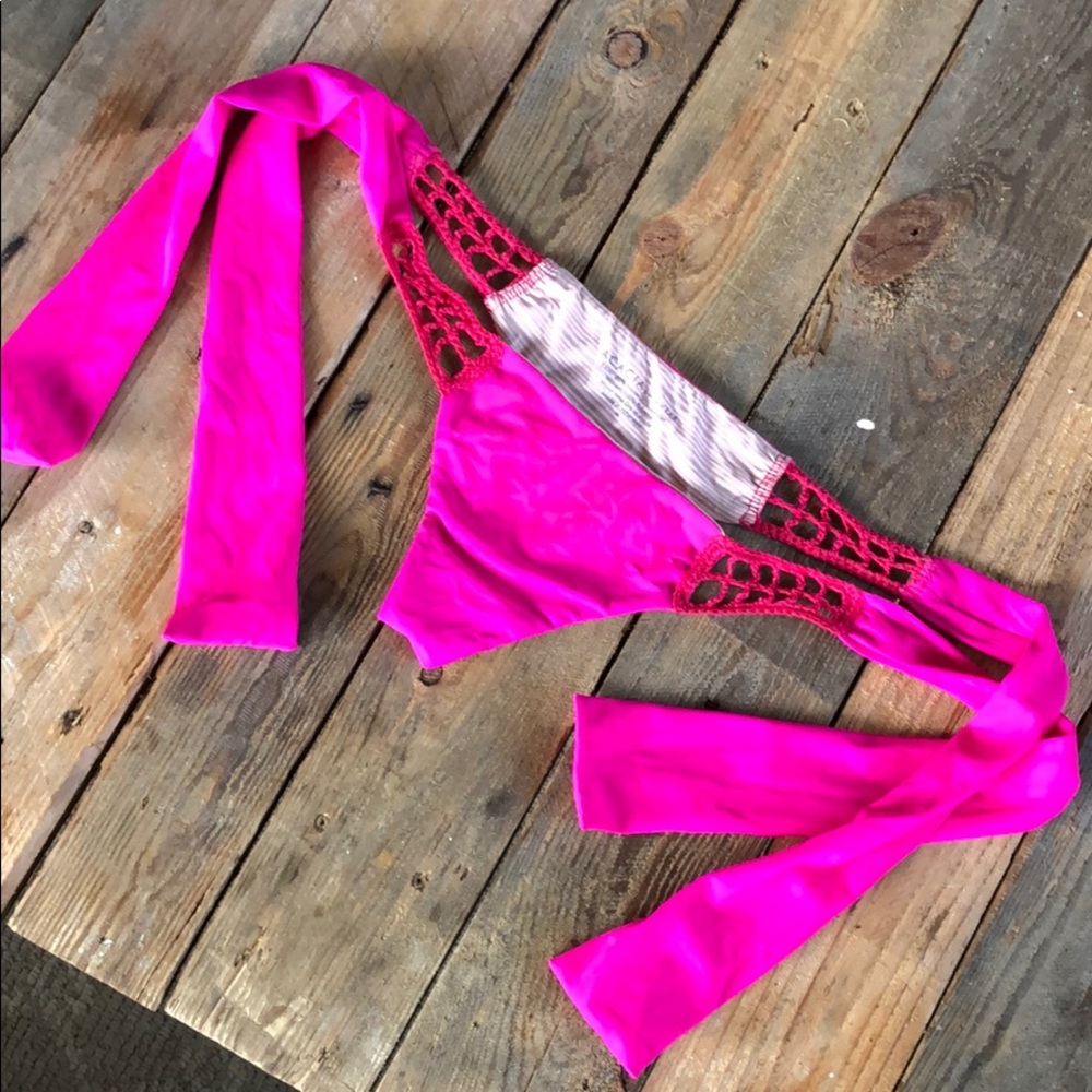 Acacia “Anini” pink bikini bottom - Size: M